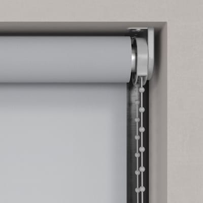 Dutchblinds Rolgordijn - lichtdoorlatend - Licht Grijs - 75x190cm - Raamdecoratie op maat