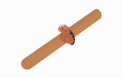 Akyol - Kinder Armband Dinosaurus - Slap On armband - Armband - Kinderamband - Armbandje - dino - Dinosauriër - Oranje armband - Bracelet - Orange Dinosaur bracelet