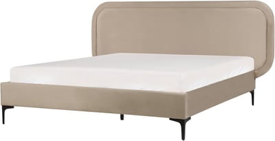 SUZETTE - Tweepersoonsbed - Taupe - 140 x 200 cm - Polyester