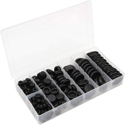Dailygoods- Kabeldoorvoerset 200 Stuks - Rubber Afdichtingen - Gatstop - Voor Auto/Boot - Hittebestendig/Weerbestendig - 7 Maten - Afdichtringen