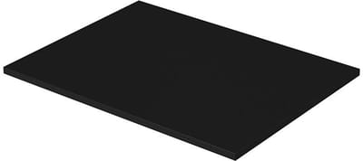 Nicole badkamerwerkblad 60 cm – Mat zwart | Kleur: Mat zwart | Maat: 60x45,5 cm