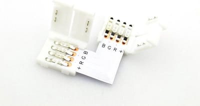 Groenovatie LED Strip RGB Klik Hoekconnector - 90° - 5050 SMD - Soldeervrij