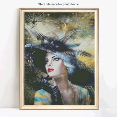 5D Diamant Schilderij Volle Boor Rond Vrouwen Afbeeldingen van Strass Steentjes Diamant Borduurwerk 20X30 gray