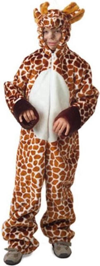 Carnaval kostuum  Giraffe pluche en capuchon kind