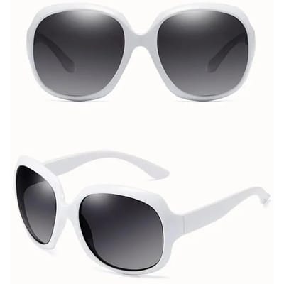 Lunettes de Soleil Latest pour Femmes Monture Elliptique Lunettes Rétro Forme Carrée Lunettes Extra Larges pour Femmes Hommes Protection UV 400 Gafas De Sol 1PC