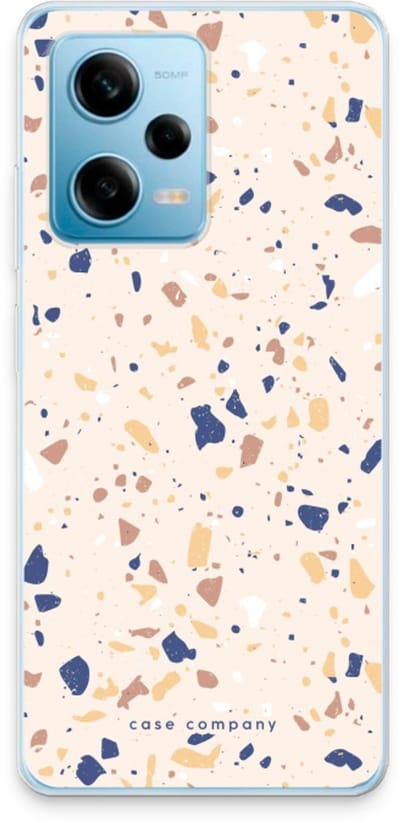 Case Company® - Hoesje geschikt voor Xiaomi Redmi Note 12 Pro 5G hoesje - Terrazzo N°23 - Soft Cover Telefoonhoesje - Bescherming aan alle Kanten en Schermrand