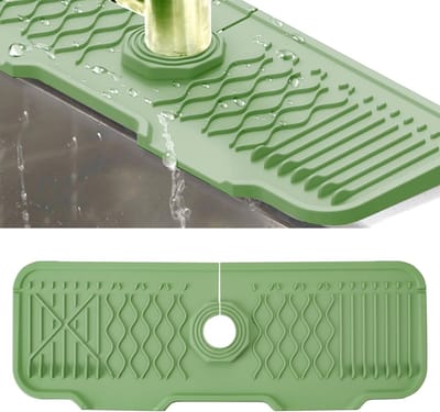 Siliconen waterkraan mat (groen, 43 cm)