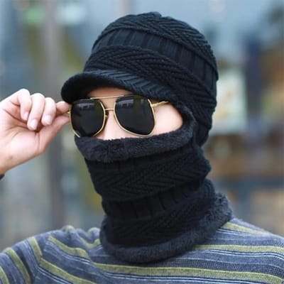 Wintermutsen voor Heren en Dames – Verdikte, Winddichte en Warme Gebreide Pluche Muts – Thermische Hoed voor Buitensporten en Motor