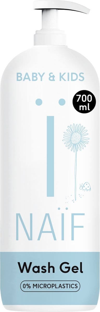 Naïf - XXL Reinigende Wasgel Pompfles - Baby's & Kinderen - 700ml