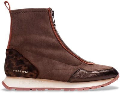 Hispanitas Bruine Kansas Leren Sneakers