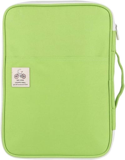 Multifunctionele A4 documentvakken portfolio tas - reisorganizer met ritssluiting - waterdichte reisuitrusting - lichtgroen