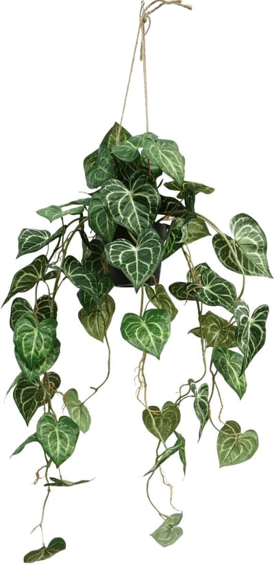 Viola Kunst Hangplant 95cm | Hangende Kunstplant | Kunstplant voor Binnen | Neppe Hangplant Viola