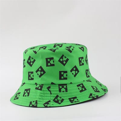 Mode Print Hip Hop Bucket Hat Zomer Mannen Vissersmutsen Hoeden Vrouwen Strandmuts Unisex Panama Hoed Vrouwelijk 56-58cm green