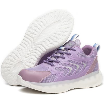 Dian Sen Nouvelles Chaussures de Travail pour Femmes Antidérapantes Chaussures de Sécurité Baskets Légères et Respirantes Plateforme Chaussures de Sport pour Femmes Bottes Baskets 37 lavande