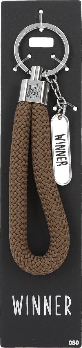 Depesche - Sleutelhanger "Do not forget me!" - motief 080 met de tekst "Winner"