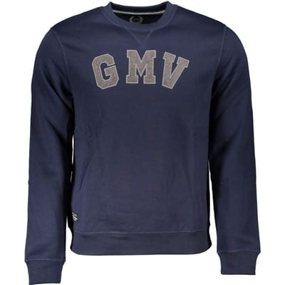 Gianmarco Venturi Blauwe Polyester Mannen Sweatshirt