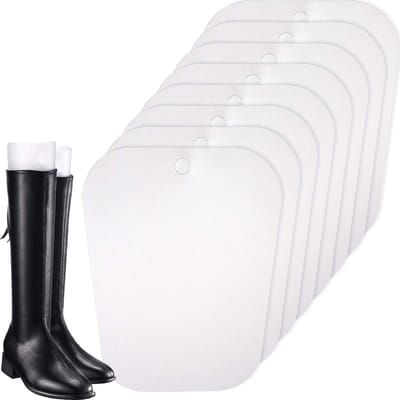 8 Packs Boot Tensioners - Stevige Vorminvoegen voor Hoge Laarzen voor Dames en Heren (Doorzichtig, 30 cm)