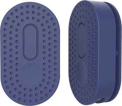 Premium case hoesje geschikt voor Samsung Smarttag 2 | Samsung SmartTag2 Hoes - buigbaar met stevige plakstrip - Case - Siliconen - Sleutelhanger - blauw