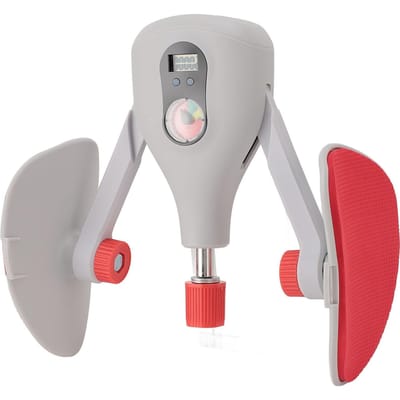 Thigh Master pour Hommes Affichage Numérique Entraîneur Musculaire du Plancher Pelvien des Hanches Exerciceur pour l'Intérieur des Cuisses grise