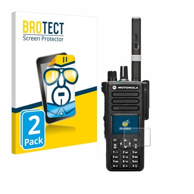 BROTECT - Screenprotector voor Motorola DP4800 - Folie Beschermfolie transparant 2 Stuks