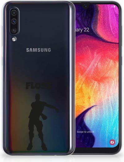Samsung Galaxy A50 Telefoonhoesje met Naam Floss
