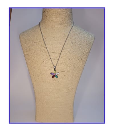 HÕBE – Mar ketting – Gerecycled Edestaal– Collier – Handgemaakte Sieraad – Accessories – Dames Ketting – Karabijnhaaksluiting – 45 cm Lengte
