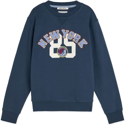Scotch & Soda Boys Graphic Crewneck Insignia Blue Taglia: S | Maglioni Outlet | kids | Blu