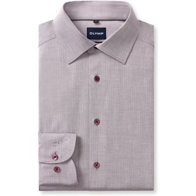 OLYMP Luxor 24/Seven Overhemd, Comfort Fit, New Kent, Chianti
