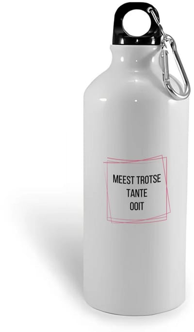 Hacebo® - meest trotse tante ooit waterfles - Tante - trotse tante - verjaardagscadeau - verjaardag - cadeau - cadeautje voor tante - tante artikelen - kado - geschenk - gift - water fles - 400ML