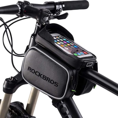 PRO Fiets Frametas met Telefoonhouder - Dubbele Fietstassen - Waterdicht - Racefiets - MTB - Fietsen - 6.2 Inch Gsm