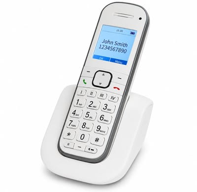 Senioren Telefoon Vaste Lijn - Senioren Huistelefoon - Grote Toetsen - Big Button - Verlichte Display & Toetsen - Speaker - Handsfree - Wit