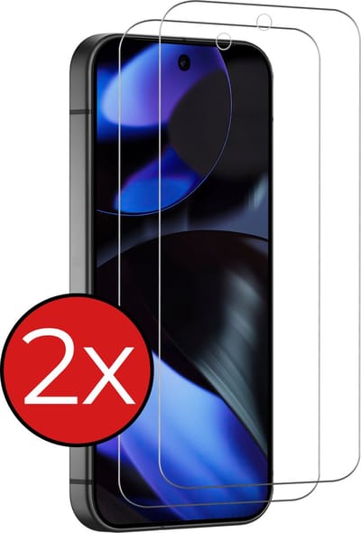 Screenprotector - 2 Stuks - Geschikt voor Google Pixel 9 - Extra Sterk - Beschermglas - Gehard Glas - Tempered Glass - Screen Protector