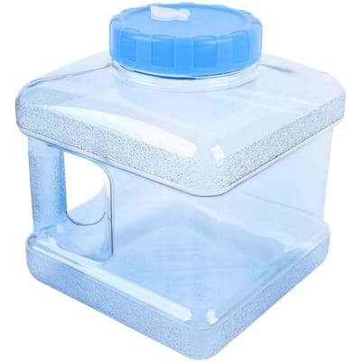 Distilleerwatercontainer PP Buiten Draagbare Waterfles voor Thuis Tandheelkunde Schoonheid 5L Wit blauw