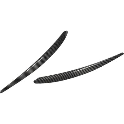 1 Paar Koplamp Wenkbrauw Links Rechts Roestvrij Auto Ooglid Stickers Decoratie Vervanging Voor Superb B8 2016 tot 2018 black