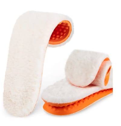Winter Schoen Inlegzolen warm - maat: 36-38 - zachte pluche laag - latexschuim