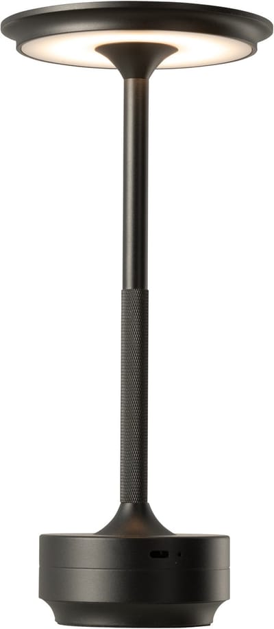 J-Line lamp Touch - kunststof - zwart - LED