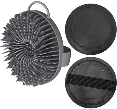 Dailygoods- Badborstel Ergonomisch - Siliconen Borstel - Scrubborstel Rubber - Lichaamsverzorging - Badaccessoires - 1 stuk 5,5 x 10,5 cm