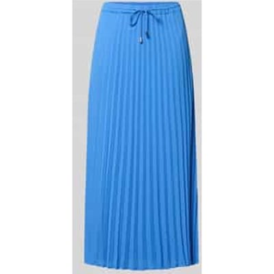 Plissé Midi Rok in Mousseline met Koord Dames COMMA