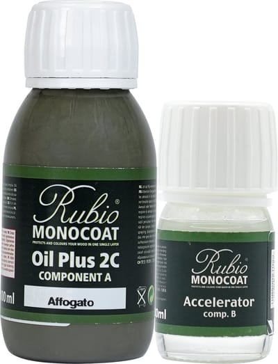 Rubio Monocoat Oil Plus 2C - Ecologische Houtolie in 1 Laag voor Binnenshuis - Affogato, 130 ml