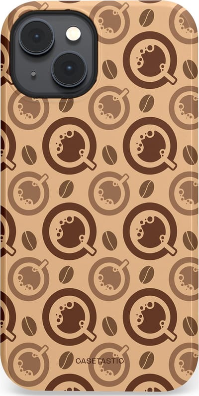 Casetastic Hoesje Geschikt voor Apple iPhone 14 Plus Magsafe - Stijlvolle Beschermende Duo-layer Case - Cappuccino Ontwerp