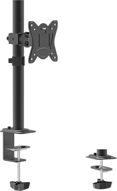 Stane Monitor Arm 1 Scherm – Monitorarm voor Bureau – Monitor Beugel 13 t/m 27 Inch – In Hoogte Verstelbaar met Kabelmanagement – VESA 75x75/100x100 – Zwart