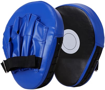 Allecto - Echt Lederen Gebogen Focus Pads - Karate Kick Pads - Duurzaam en Veilig - Unisex-Volwassene - Taekwondo Kick Pad - Geschikt voor Vechtspo...