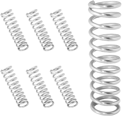 10 Stuks Compressie Veer, Mini RVS Veer, Metaalveren voor Vervanging en Reparatie, 1.2 x 8 x 25mm, Duurzaam en Betrouwbaar