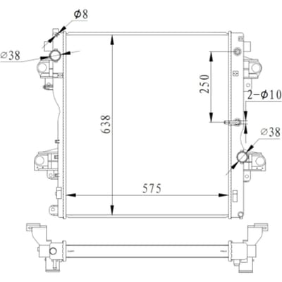 Radiator, motorkoeling NRF 550018