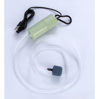 Pompe à Oxygène Mini USB Silencieuse Portable Pompe à Air pour Aquarium Rechargeable Pierre à Air d'Aquarium Pour Pisciculture Fournitures d'Aquarium
