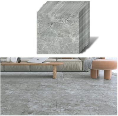 Zelfklevende PVC-tegels Marmer Grijs 30x30 cm voor Keuken en Badkamer - Waterdicht en Duurzaam