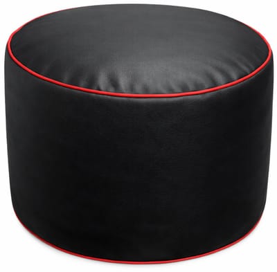 Bananair - Voetenbank gaming - Kunstleer - Poef - Voor Volwassenen & Kinderen - 50x30 cm - Rood