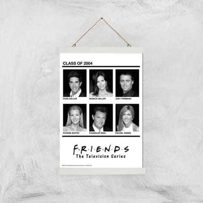 Friends Class Of 2004 Giclee Art Print - A3 - White Hanger