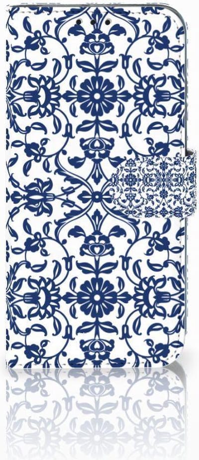 Honor 10 Lite Hoesje Flower Blue