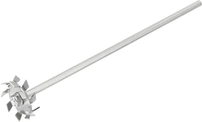 Roestvrij Stalen Roerstaaf - Dispergeerapparaat Schijf - Laboratorium Mengen - 304 Kwaliteit Staal - 30 cm Lengte - Zilverkleurig